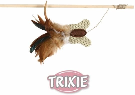 Trixie Zabawka dla kota TX- 45733 Wędka z piórem 45cm - 1 zdjęcie