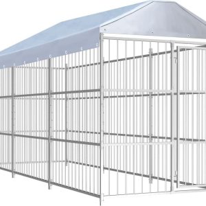 vidaXL Kojec dla psa z dachem 450 x 150 cm 144623 - 1 zdjęcie