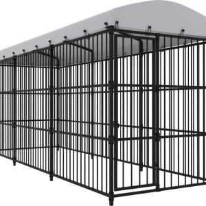 vidaXL Kojec dla psa z zadaszeniem 450 x 150 x 210 cm 170893 - 1 zdjęcie