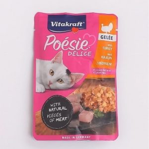 Vitakraft POESIE DELICE GELEE indyk 85g d/kota - 1 zdjęcie