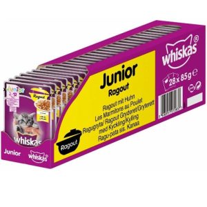 Whiskas Junior Potrawka z Kurczakiem w galaretce 28x85 g - 1 zdjęcie