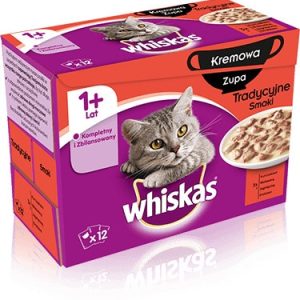Whiskas Kremowa zupa Tradycyjne Smaki 12x85g KWHI070 - 1 zdjęcie
