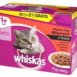 Whiskas Mięsne Dania sos Saszetka 100g 12554 - 1 zdjęcie