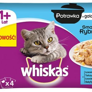 Whiskas Potrawka rybna w galaretce 4x85g - 1 zdjęcie