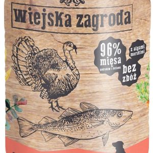 Wiejska Zagroda Wiejska Zagroda Karma z dorszem i indykiem dla psa 400g - 1 zdjęcie