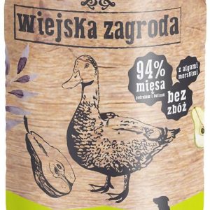Wiejska Zagroda Wiejska Zagroda Mokra karma z kaczką i gruszką 400g - 1 zdjęcie