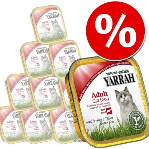 Yarrah Korzystny zestaw Yarrah Bio kawałeczki w sosie, 12 x 100 g - Kurczak z indykiem - 1 zdjęcie