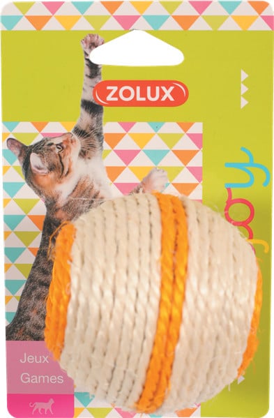 Zolux Zabawka dla kota piłka sizal - 3 zdjęcie