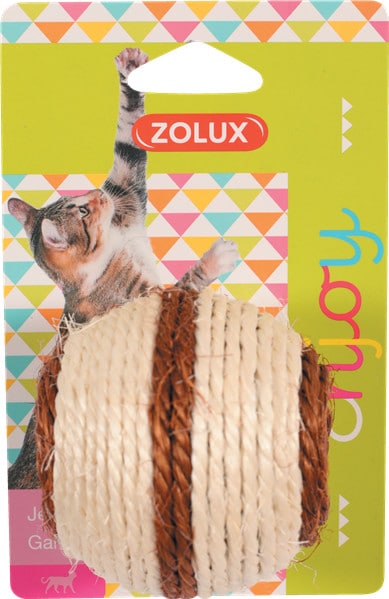 Zolux Zabawka dla kota piłka sizal - 9 zdjęcie