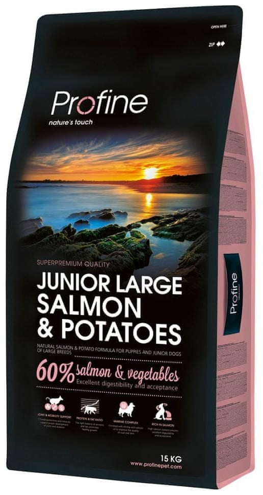 Profine Junior Large Breed Salmon&Potatoes 15 kg - 1 zdjęcie