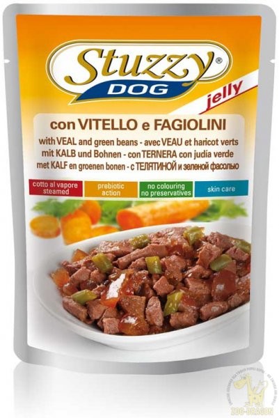 Stuzzy Dog Veal in Jelly - Z cielęciną i groszkiem w galaretce 100g 01033352 - 1 zdjęcie