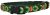 Chaba Obroża taśmowa regulowana ozdobna kolor zielony 20mm 46cm