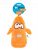 COOCKOO Coockoo Boozy piszcząca zabawka z butelką pomarańczowa 25 x 10 x 8cm PCOO004