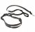 Dingo komplet do biegania rozmiar s m pas 2.5 x 70-130 cm smycz 2.0 x 120-150 cm black
