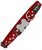 Dingo Red obroża dla psa, tłoczone, rozmiar L, 2,5 cm/41 x 64 cm, czerwony/biały