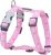 Dingo Red uprząż dla psa, tłoczone, rozmiar M, 2 cm szerokości, kolor Breezy Love Pink