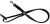 Dingo Smycz składana Skóra natłuszczana 220 cm czarna 8400