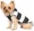 Doggy Dolly Doggy Dolly Kurtka w paski z futerkowym kapturem czarno/biała S 23-25 cm/36-38 cm DARMOWA DOSTAWA OD 95 ZŁ!