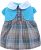 Doggydolly Doggy Dolly D268 Hundekleid Kariert Mit Kragen, Türkis/Braun, Größe : Xs