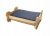Drewniane łóżko dla psa z materacem 70x50x30