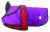 Duński design 2-w-1 Fioletowy pies płaszcz 60cm