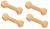 Ferplast Goodbite Natural Os Kauspielzeug Für Hunde, Lachs-Geschmack, 15 G, 8,2 X 2,6 X 1,2 (H) Cm, 4 Beutel Mit Je 4 Stück