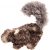 GiGwi wytrzymała zabawka dla psa Plush Friendz pluszowy zwierzak, bez wypełnienia, z piszczałką, wiewiórka 6255