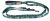 Haas F1 Team Lauren Design przepinana COLOR forest czarny neopren 2,5cmx240cm