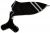 Hunter psy płaszcz Safety z paskami odblaskowymi, czarny, 34 cm, czarny