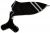 Hunter psy płaszcz Safety z paskami odblaskowymi, czarny, 42 cm, czarny