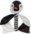 Jolly Pets Animal Flathead Small-Penguin FHP5