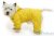 Kruuse BUSTER Płaszcz przeciwdeszczowy dla psów Aqua XS żółty 284731