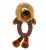 Lew piszcząca zabawka dla psa sznur 34 cm Ring leo