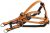 Nobby Szelki Nobby Soft Grip : Kolor – pomarańczowo-czarny, Rozmiar – M/L 20mm x 50-72cm 78521-04