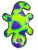 Outward Hound Invincibles Gecko green 2 piszczałki