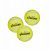 Piłka tenisowa dla psa – zestaw 3 sztuk Żółty