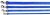 Trixie Smycz Premium XS podwójna 1.20 cm/10 mm królewski niebieski