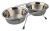 Trixie Zestaw miskę Eat on Feet z zabezpieczeniem przed stukaniem, 2 × 0,9 L/ 16 cm 4011905252322